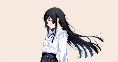 走るお嬢様 別イラスト
